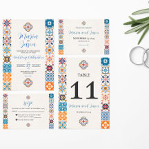 Mexican Talavera Colorful Fiesta Wedding Suite