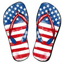 4th of July Flip Flop, Trendy