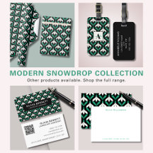 Modern Geometric Snowdrop