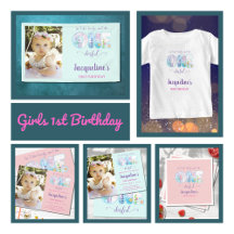 Girls 1st Birthday ONEderful Under The Sea 