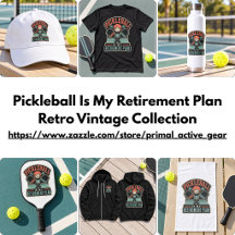 Pickleball Is My Retirement Plan Retro Vintage
