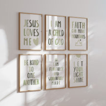 Sage green color theme poster