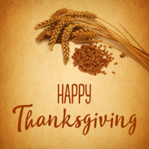 Vintage Happy Thanksgiving Wheat