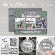 New Home for the Holidays • Gray Wood and Greenery