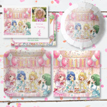 Cute Ice Cream Themed Anime Girl's Birthday Party