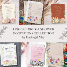 Lingerie Bridal Shower Invitations