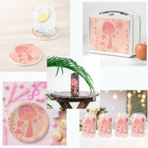 Peach Fuzz Color of the year Mushroom Floral 