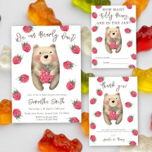 Bear and Raspberries Baby Shower