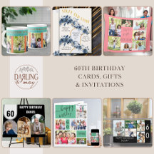 60th Birthday Cards, Gifts and Invitations