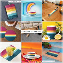 Pink, Yellow and Blue uniform Stripes