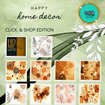 Boho Chic Abstract Brown Minimalist Collection