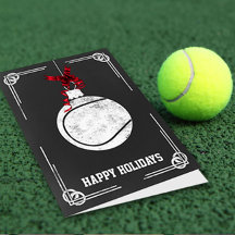 TENNIS HOLIDAY GREETING CARDS