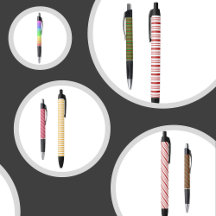 Elegant, Fun Patterned School and Holiday Pens