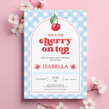 She's the Cherry On Top - Baby Shower
