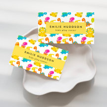 Cute Dinosaurs Business Cards Collection