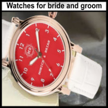 Custom Watches for bride and groom