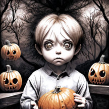 Spooky Big Eyed Children Halloween Party Supplies