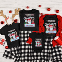 Matching Santa Snowman Reindeer Christmas Shirts