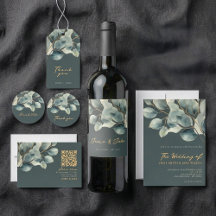 Eucalyptus branch, dark background wedding