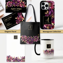 Elegant Floral Monogram Collection