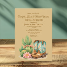 Cowgirl Cactus Boots Arizona Bridal shower