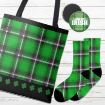 St Patrick's Day Green Tartan Plaid