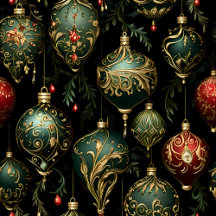 Elegant Christmas Ornaments Wallpaper