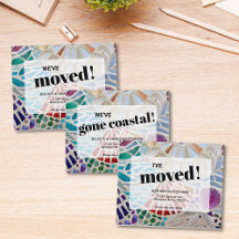 Shell Mosaic Moving Announcement Collection.