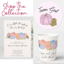 Little Pumpkin Gender Reveal For Singles or Twins