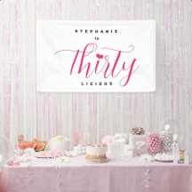 30th Birthday Party Thirty Thirthylicious Pink 