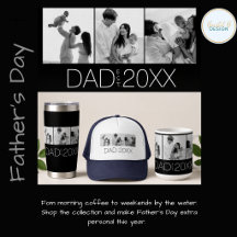 Dad Established Year Modern Photo Father's Day