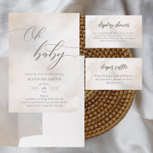 Watercolor Clouds on Cloud 9 Baby Shower