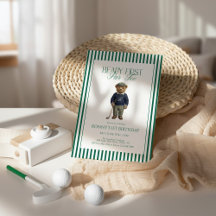 Classic Golf Birthday Party Invitation Collection