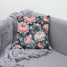 Canvas,victorian, antique, damask, blue, pink