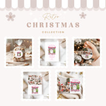 Photo Checkered Merry & Bright Christmas