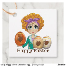 Girly Happy Easter Chocolate Egg Gift Products