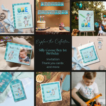 Boy Silly Goose 1st Birthday