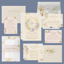 whimsical botanical romantic wedding collection