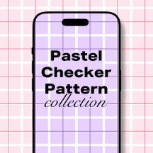 Pastel Checker Pattern Collection ver2