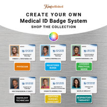 Customizable Color-Coded Medical ID Badge System