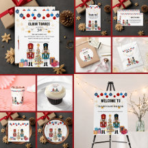 Festive Christmas Nutcracker Ornaments Baby Shower