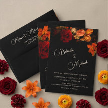 Fine Art Vintage Dark Moody Floral Wedding