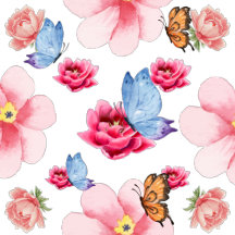 Romantic flowers in English cottage garden