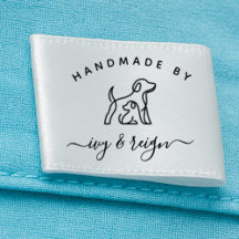 Custom pet logo Script Handmade by Labels