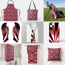 Red Power Perspective Gradient Color Fill Drawing