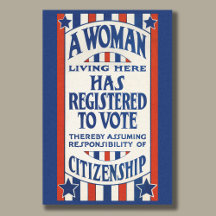 Vintage Women's Voting Rights Support Reprint