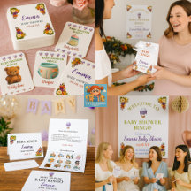 Baby Shower Bingo Party Set | Cute Funny Game