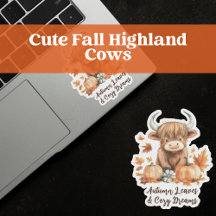 Cute Fall Highland Cows