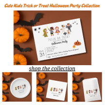 Cute Kids Trick or Treat Halloween Party