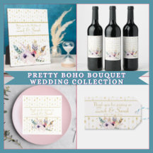 Pretty Boho Bouquet Wedding Collection